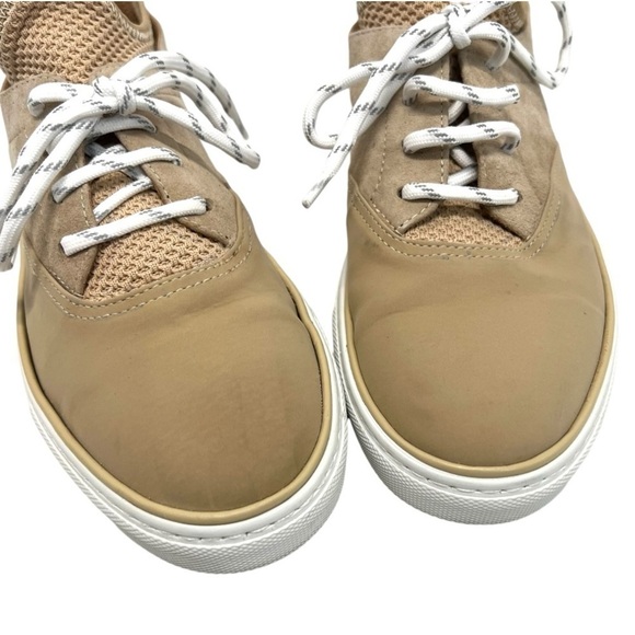 Jenni Kayne Natural Tan Leather Lace Up Casual Trainers Sneakers Women’s 38 - Picture 7 of 16